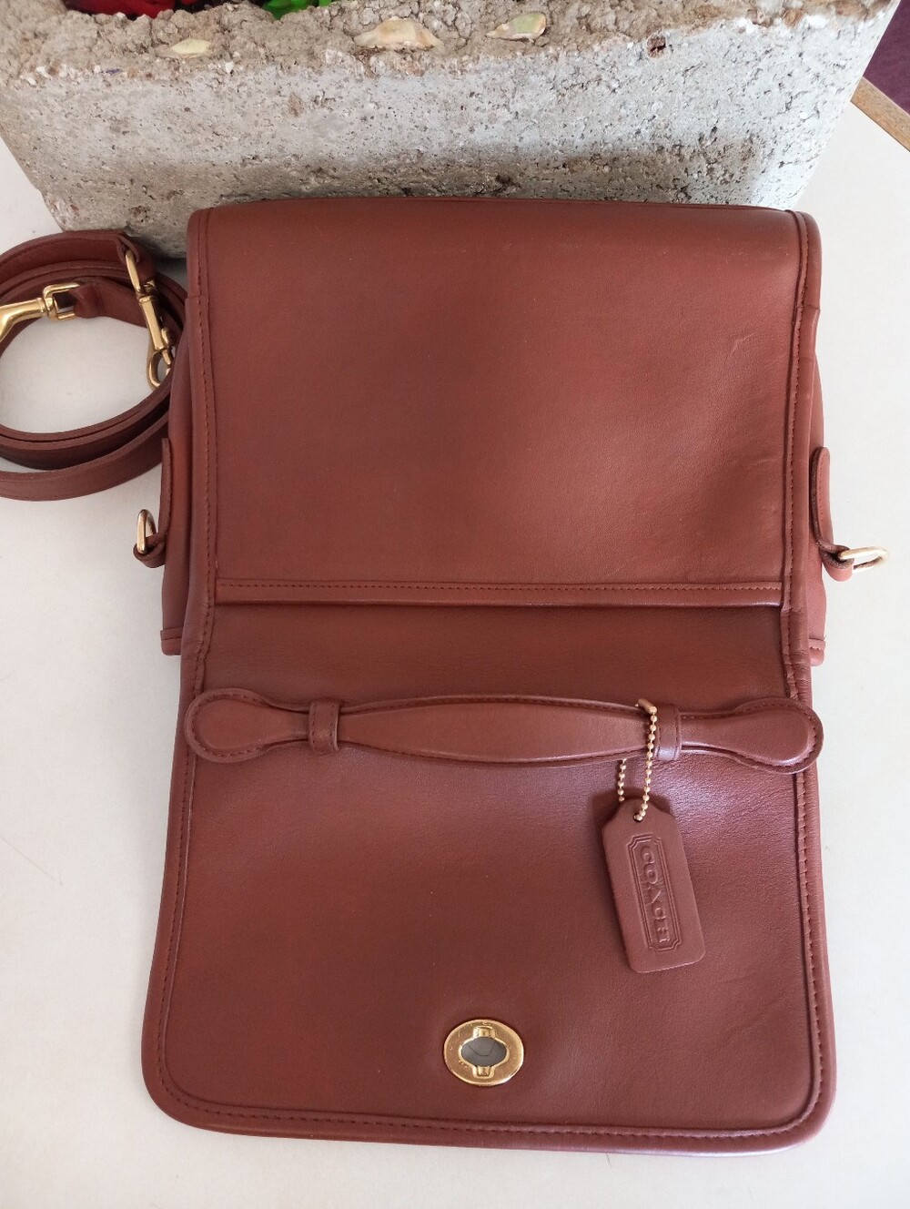 Coach Court Bag #9870, British Tan, 1996 - Picture 8 of 16